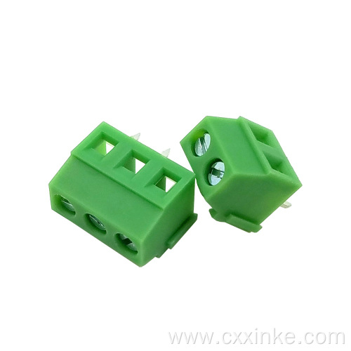 3.5MM pitch screw type PCB terminal block 2P3P can be spliced